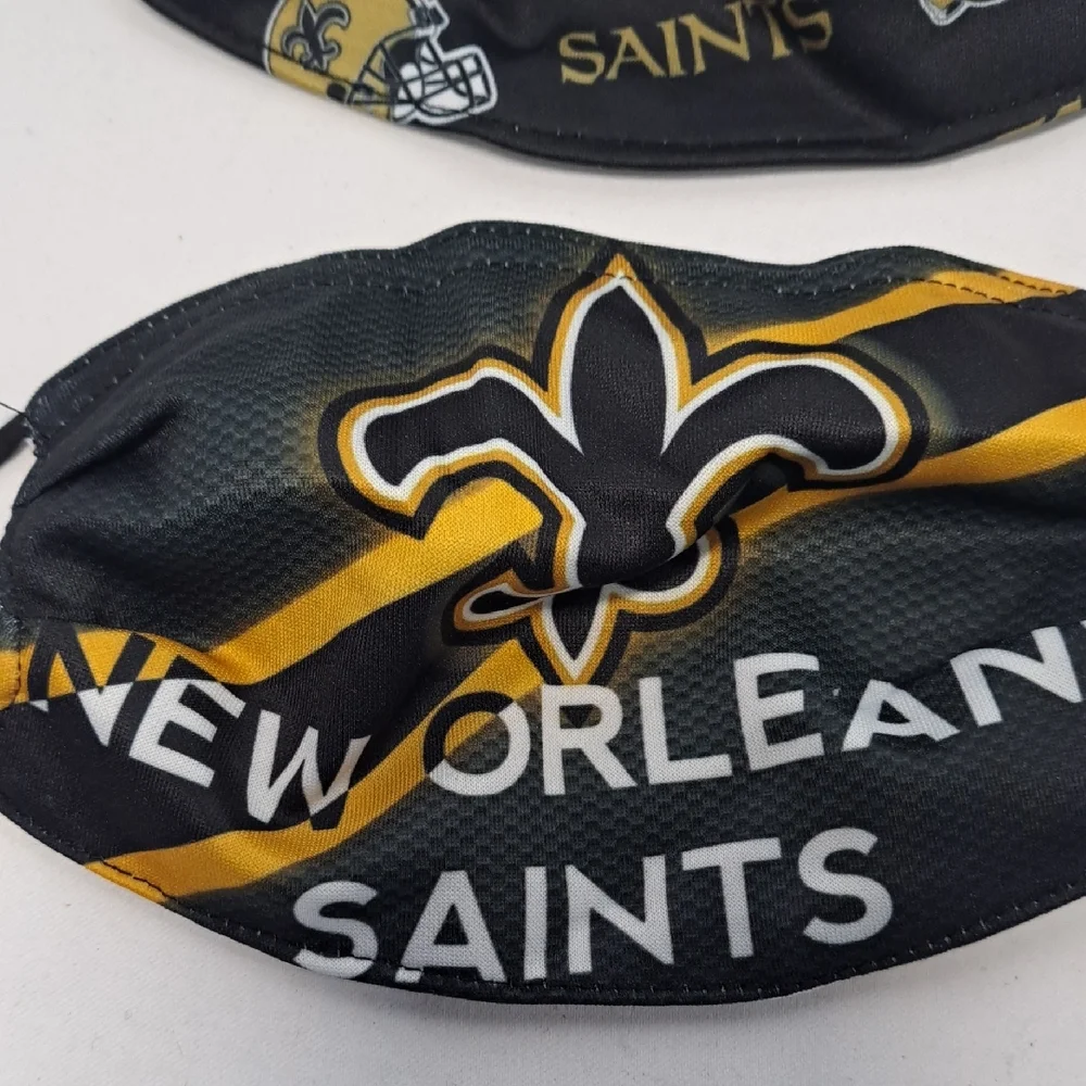 New Orleans Saints Kids Face Masks - Black and Gold